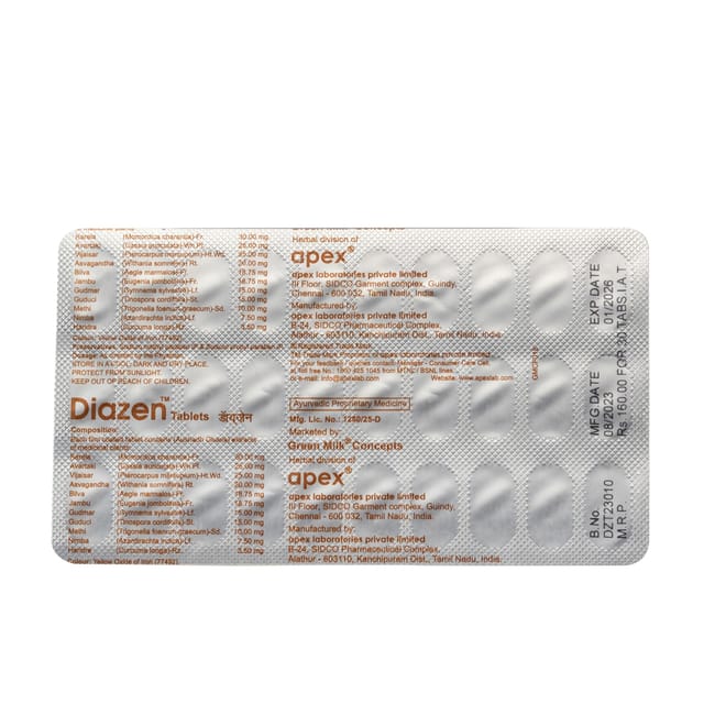 Diazen Tablets Apex